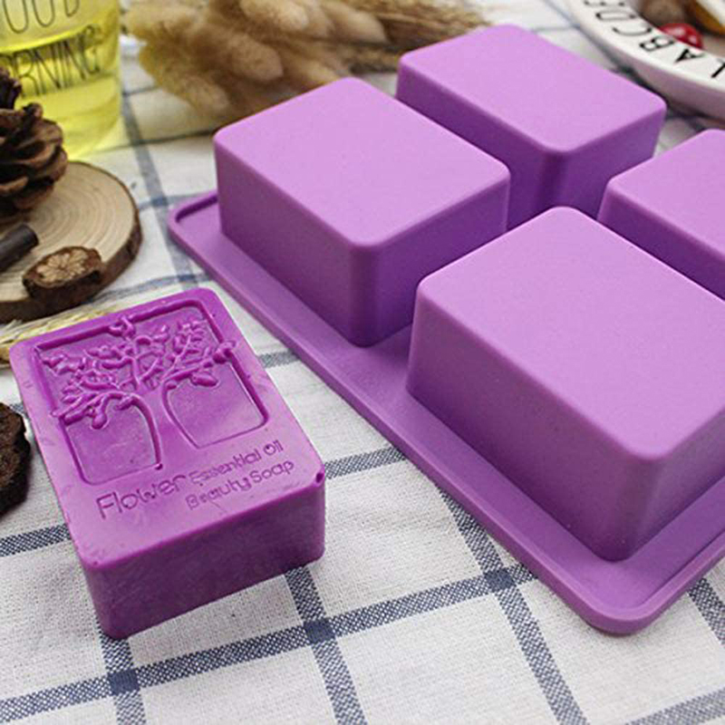 Soap Making Lye - Pohon Kehidupan Persegi Panjang Silikon Cetakan