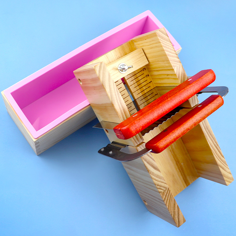 Soap Making Starter Kit - Alat pembuat sabun kotak pemotong kayu