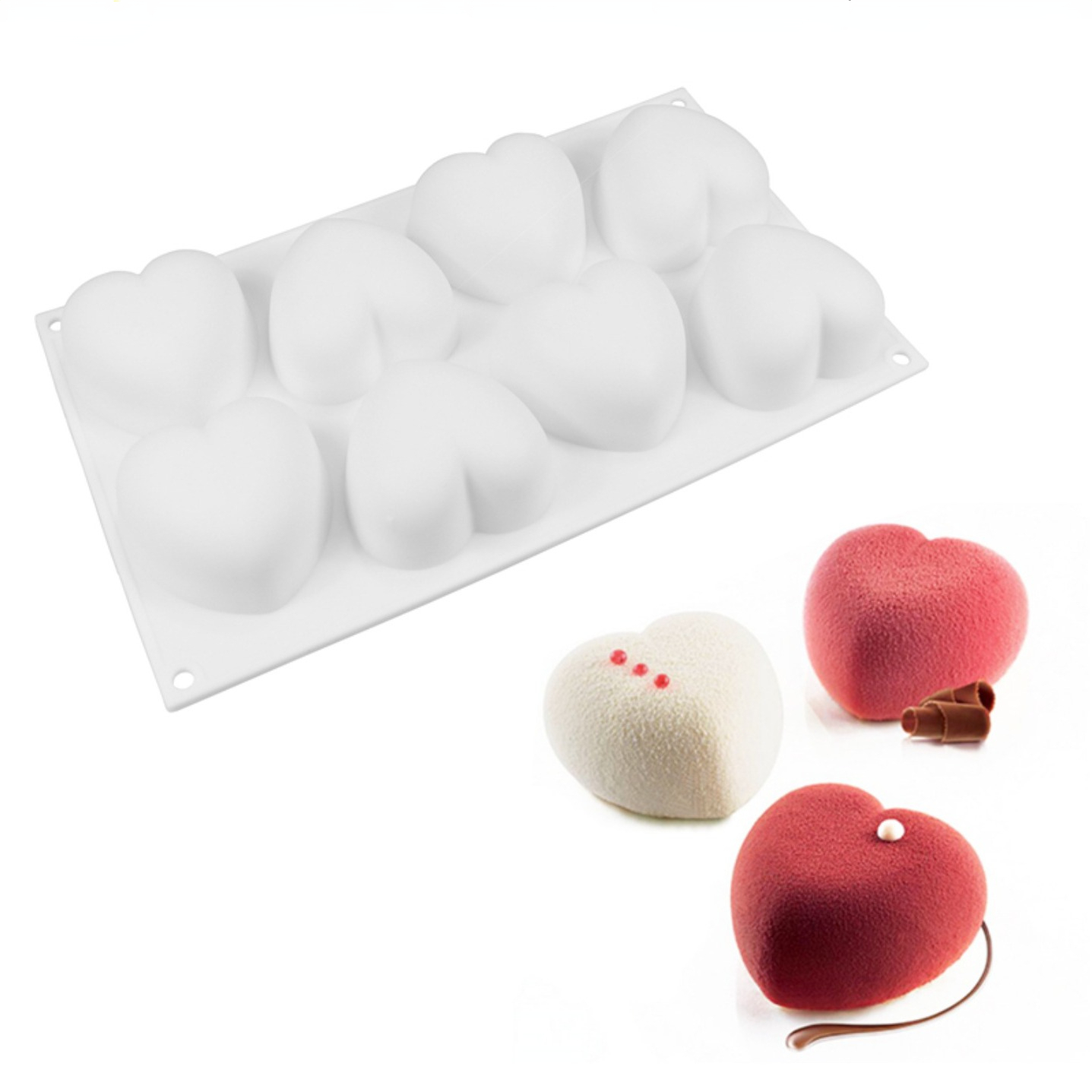 Soap Making Lab - Love Heart cetakan sabun silikon buatan