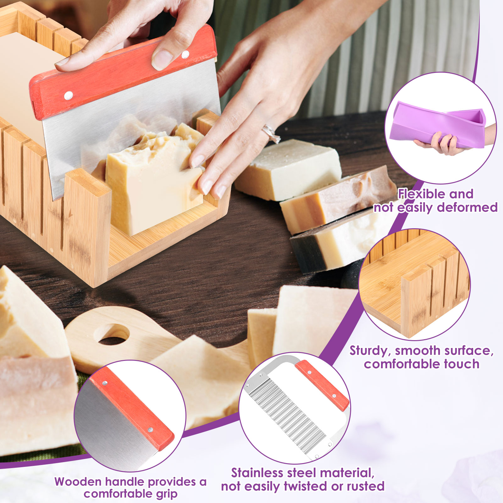 Cetakan Silikon Pembuat Sabun  - Soap Making Starter Kit ulasan dan harga