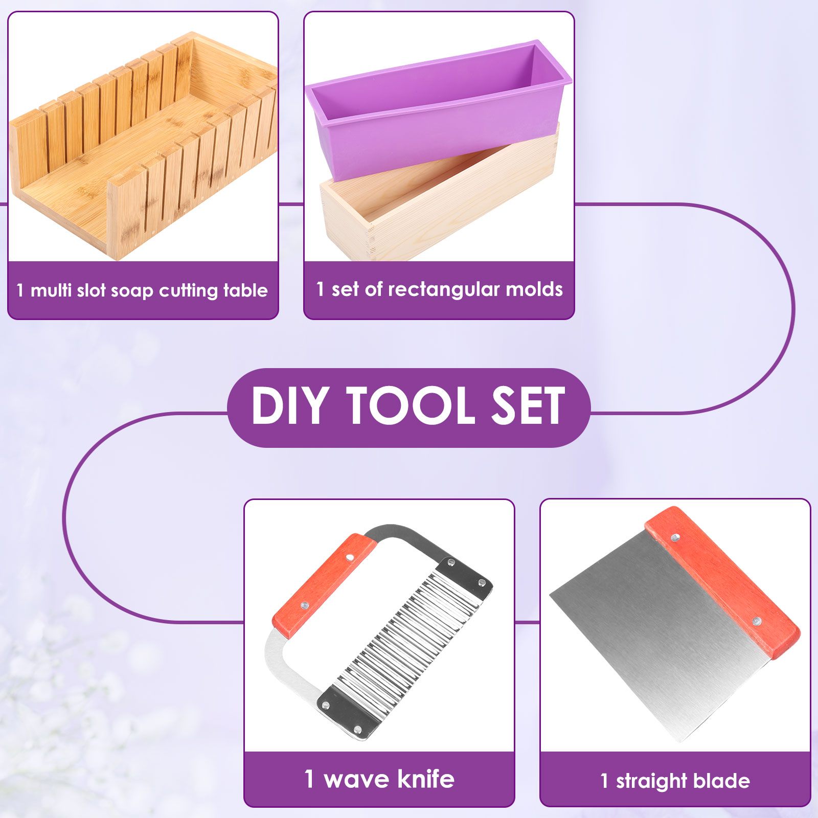 Cetakan Silikon Pembuat Sabun  - Soap Making Starter Kit ulasan dan harga