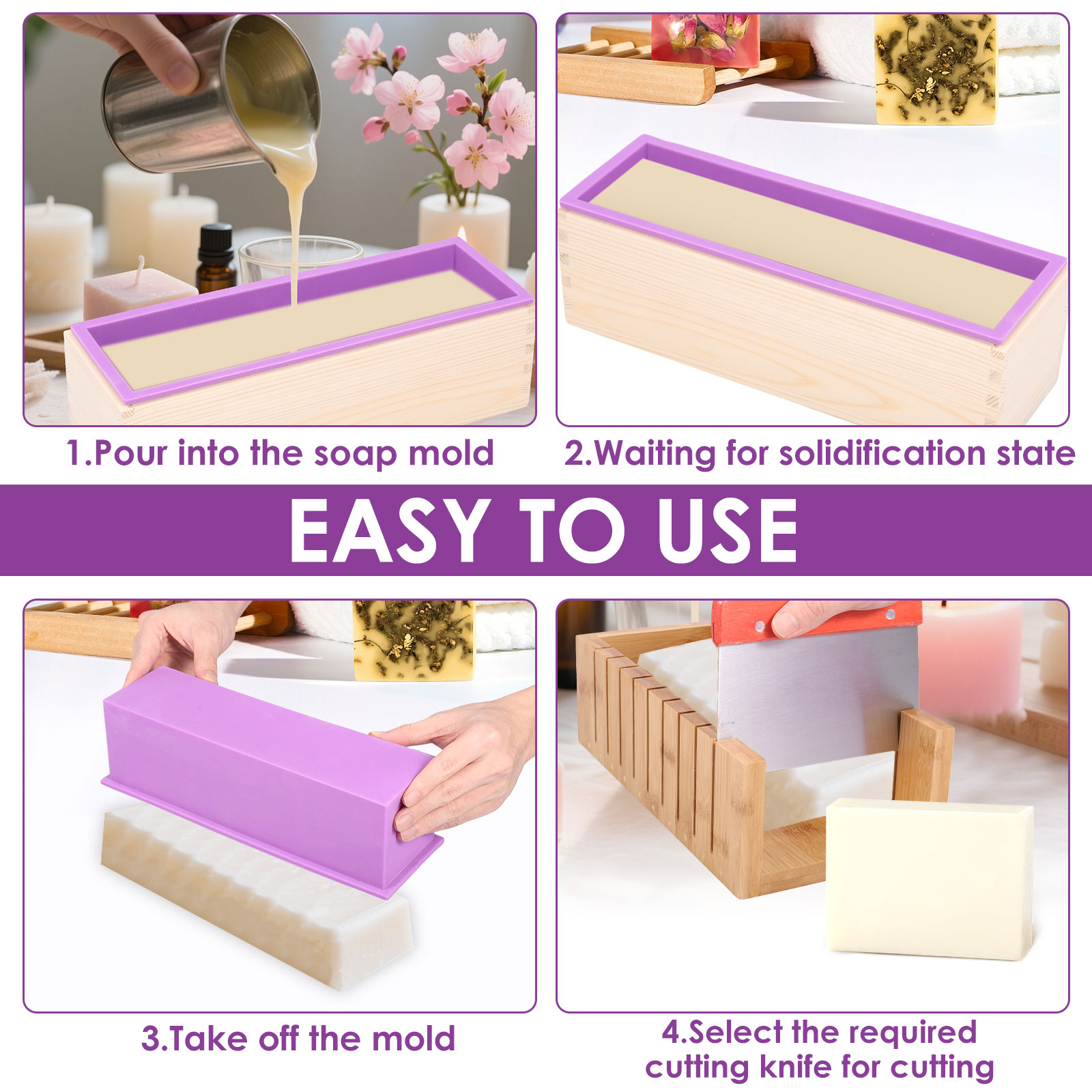 Cetakan Silikon Pembuat Sabun  - Soap Making Starter Kit ulasan dan harga