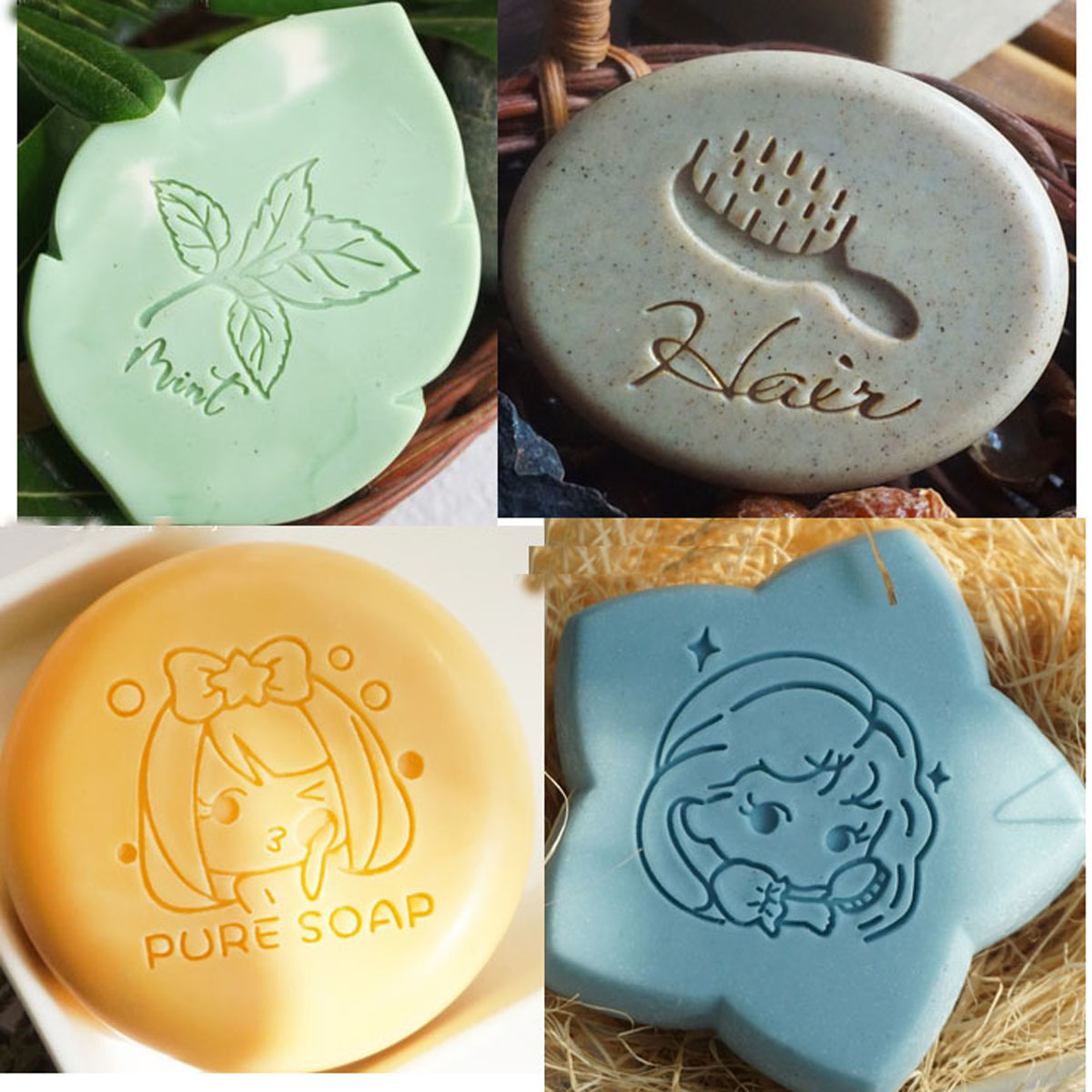 Stempel sabun akrilik transpar - Soap Making Websites ulasan dan harga